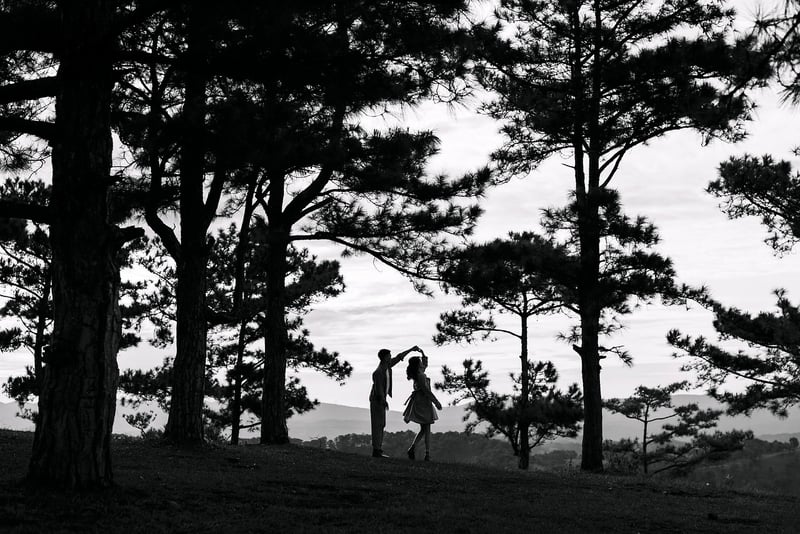 Salsa dance couple